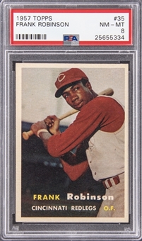 1957 Topps #35 Frank Robinson Rookie Card – PSA NM-MT 8